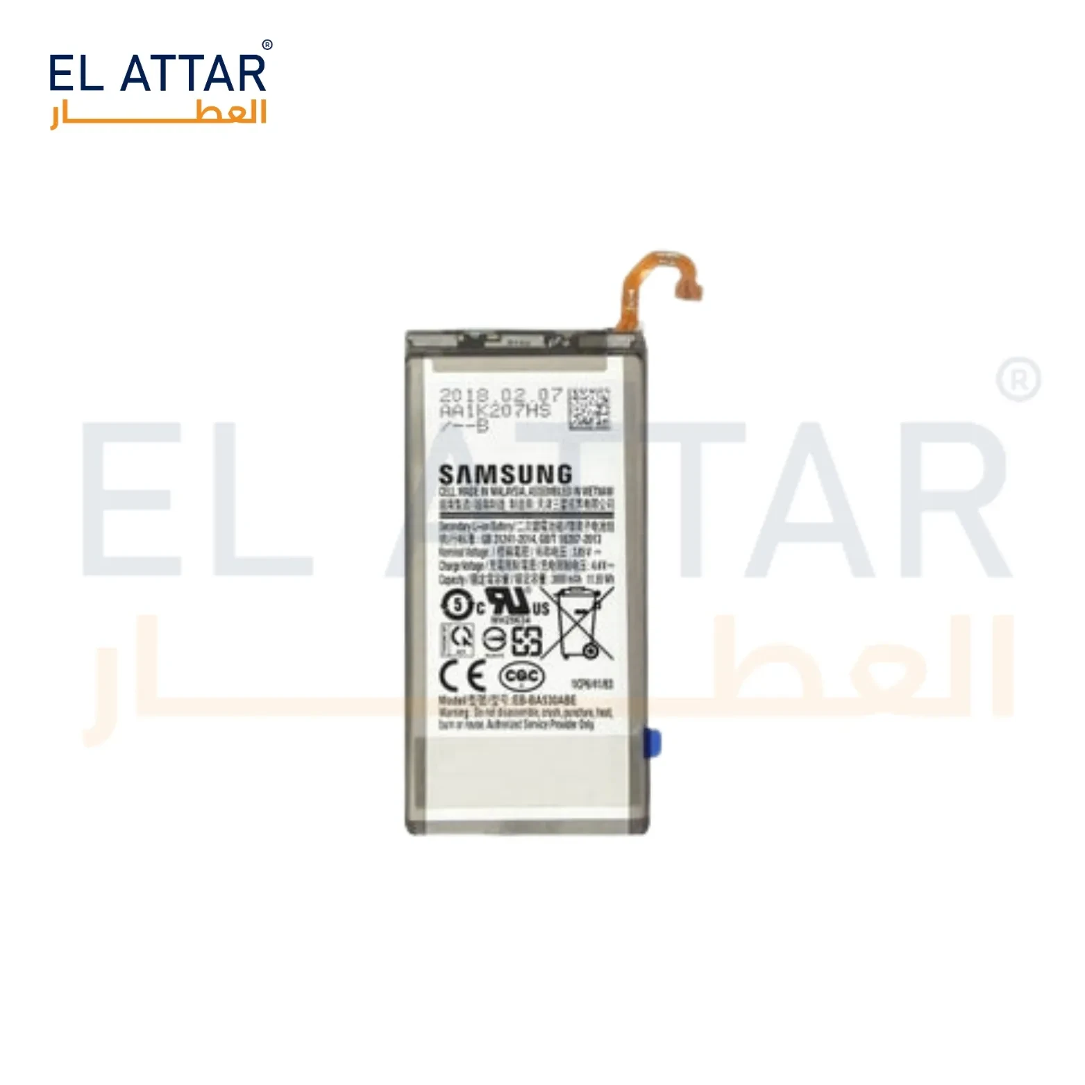 (  بطارية  ) متوافقة مع - Samsung A8 2018( EB-BA530ABE )