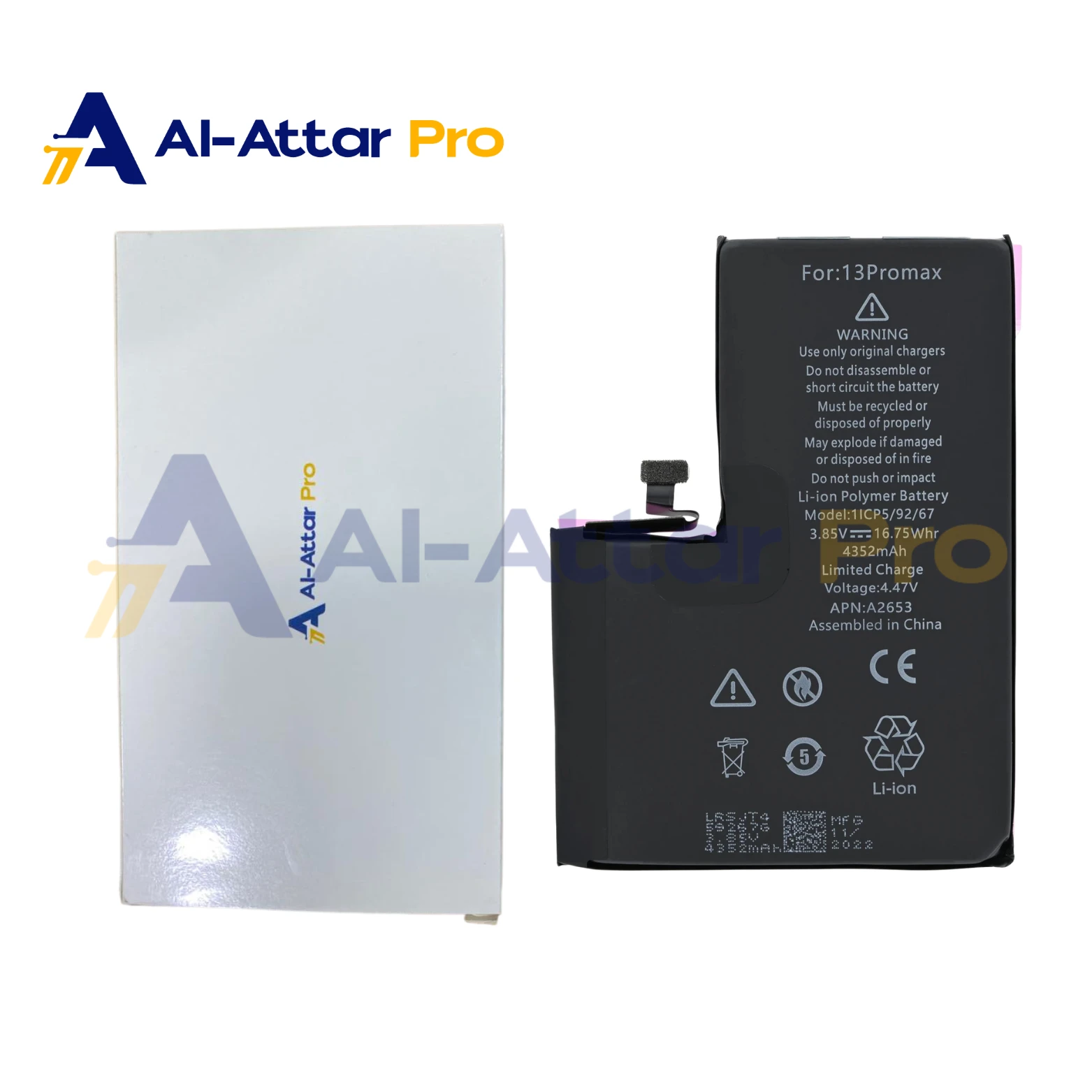 (  بطارية  ) متوافقة مع - IPhone 13 Pro Max
