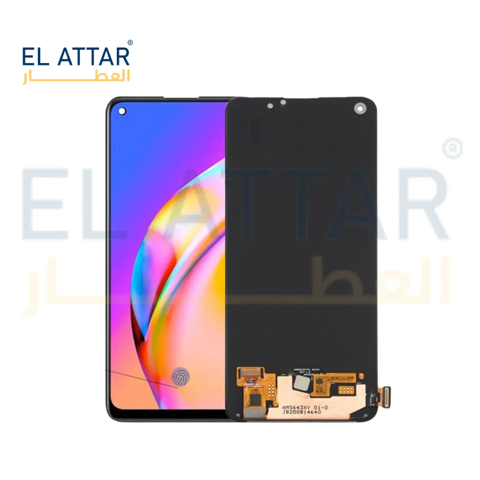 (  نص تصنيع مطابق للمواصفات الاصلية  ) متوافقة مع - OPPO A94 4G ( CPH2203 )