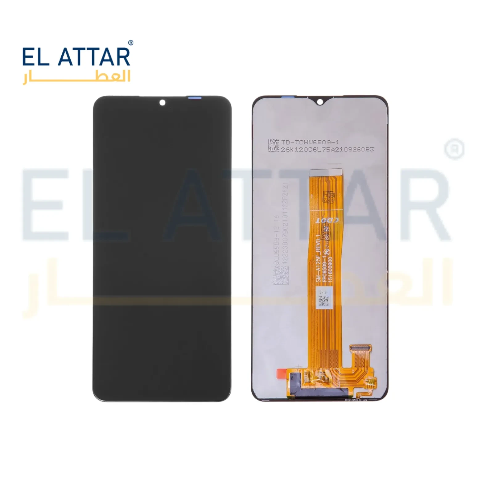 (  نص تصنيع مطابق للمواصفات الاصلية  ) متوافقة مع - Samsung A12 ( SM-M127F )