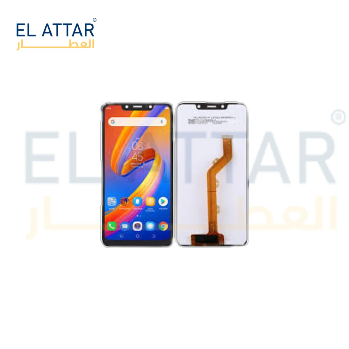 (  نص بجودة عالية  ) متوافقة مع - TECNO Spark 3 ( KB7 )