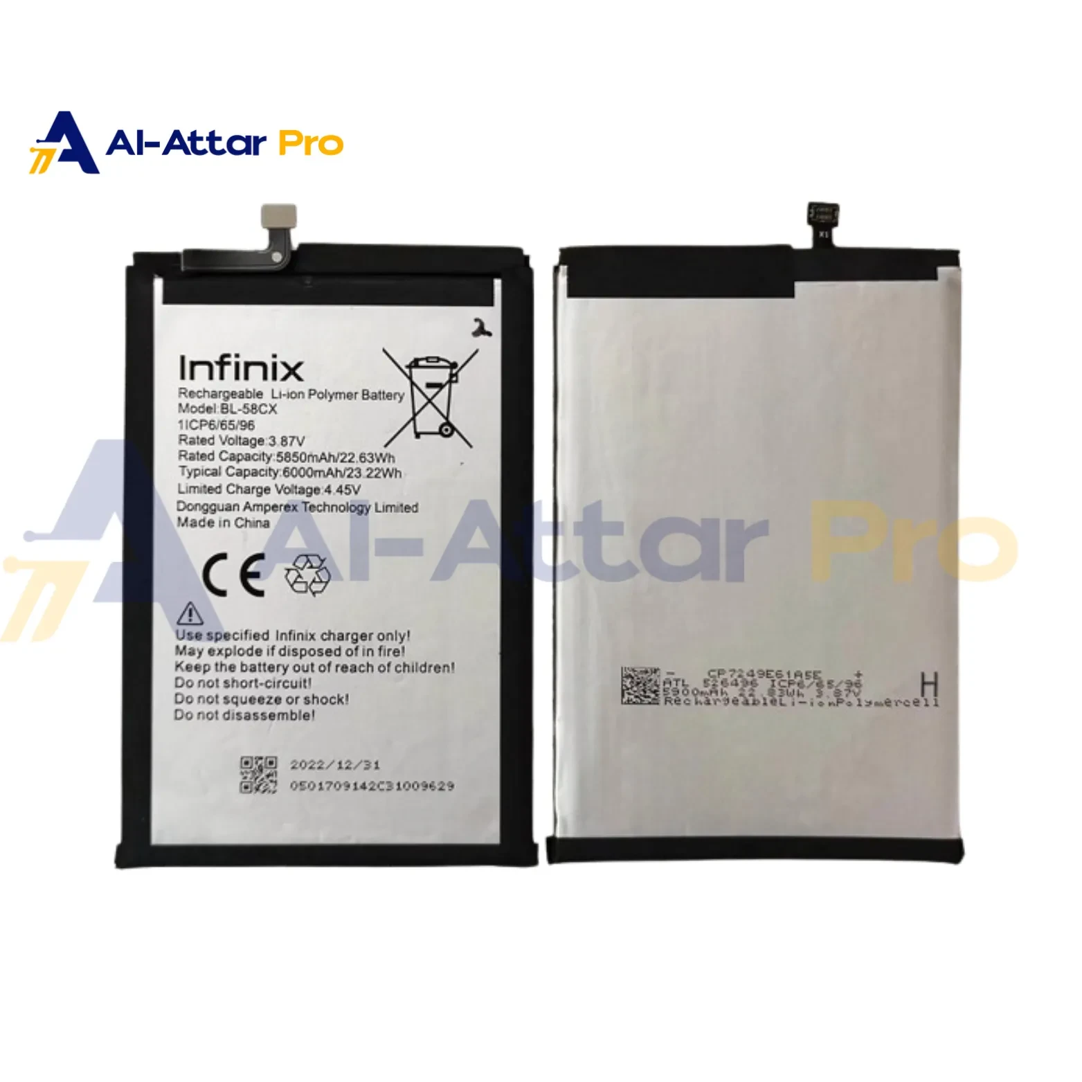 (  بطارية  ) متوافقة مع - INFINX X6832