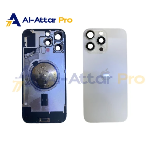 ( ضهر خلع  ابيض ) متوافقة مع - IPhone 16 Pro Max