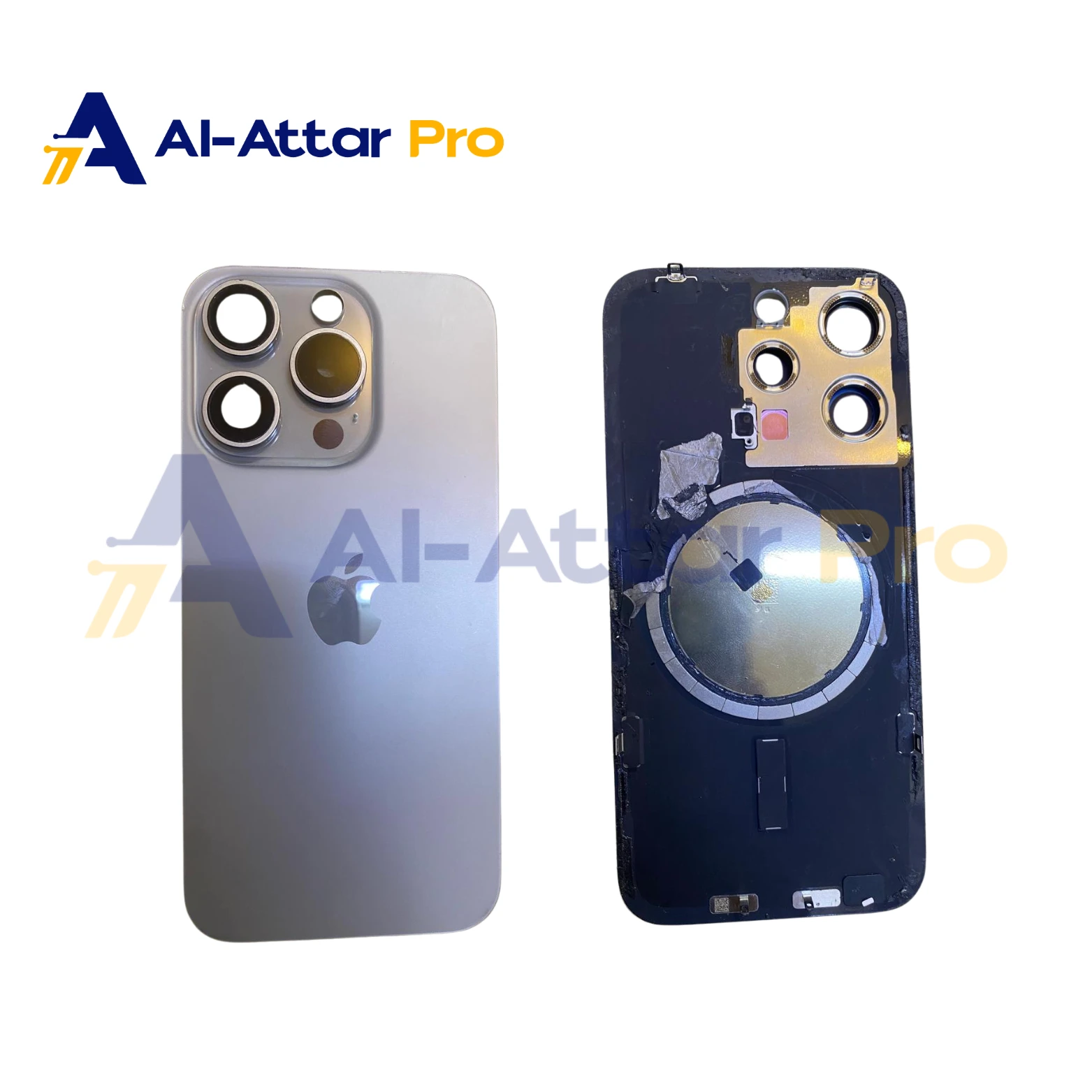 ( ضهر خلع تيتانيوم ) متوافقة مع - IPhone 15 pro