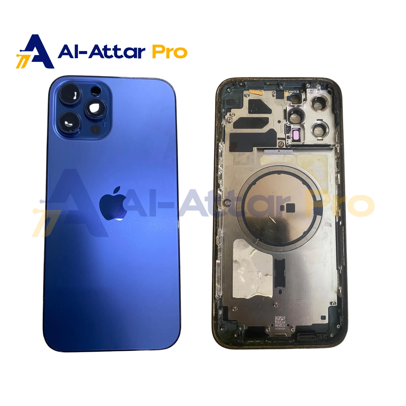 ( هاوسينج خلع ازرق فاضي ) متوافقة مع - IPhone 12 PRO MAX