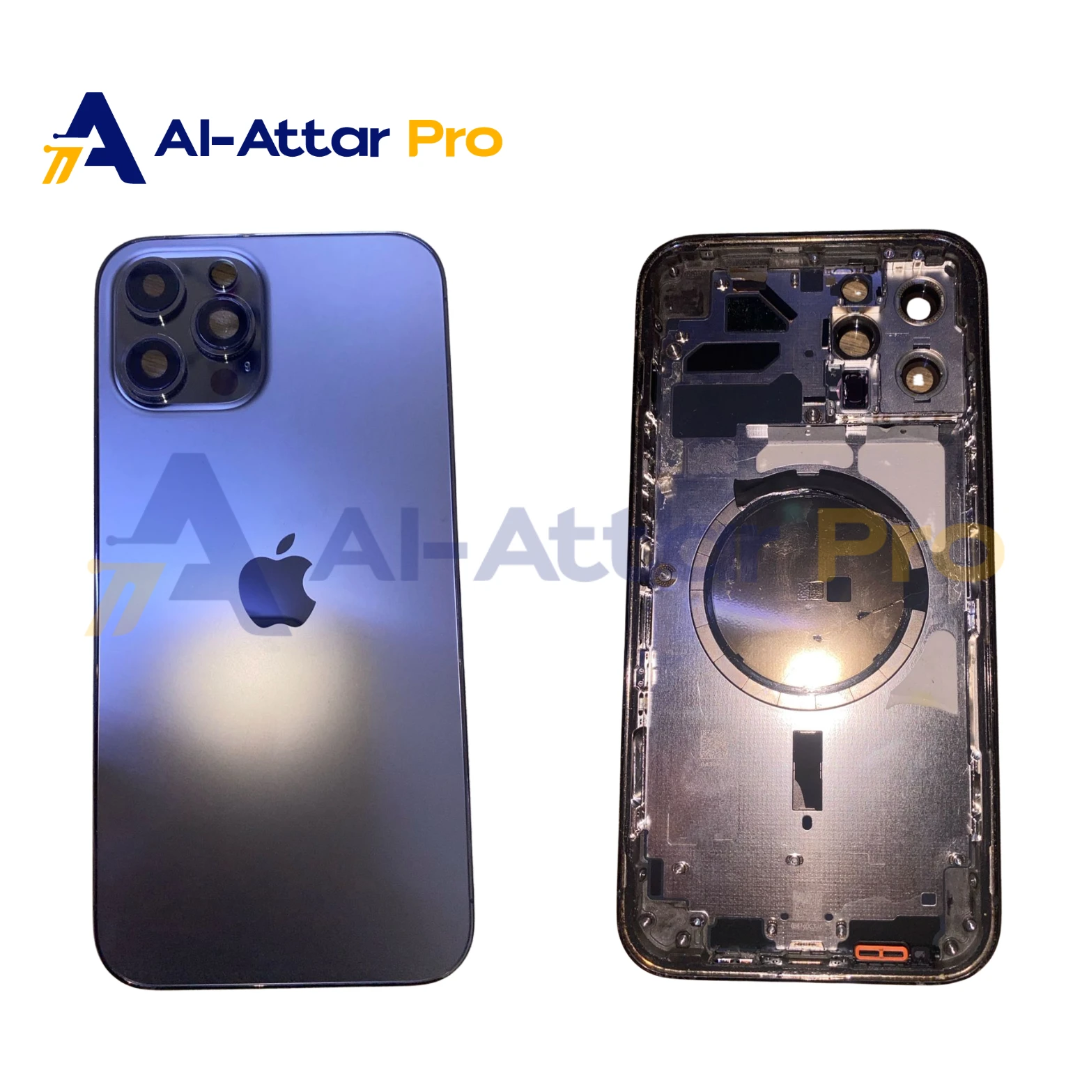 ( هاوسينج خلع اسود فاضي   ) متوافقة مع - IPhone 12 Pro max
