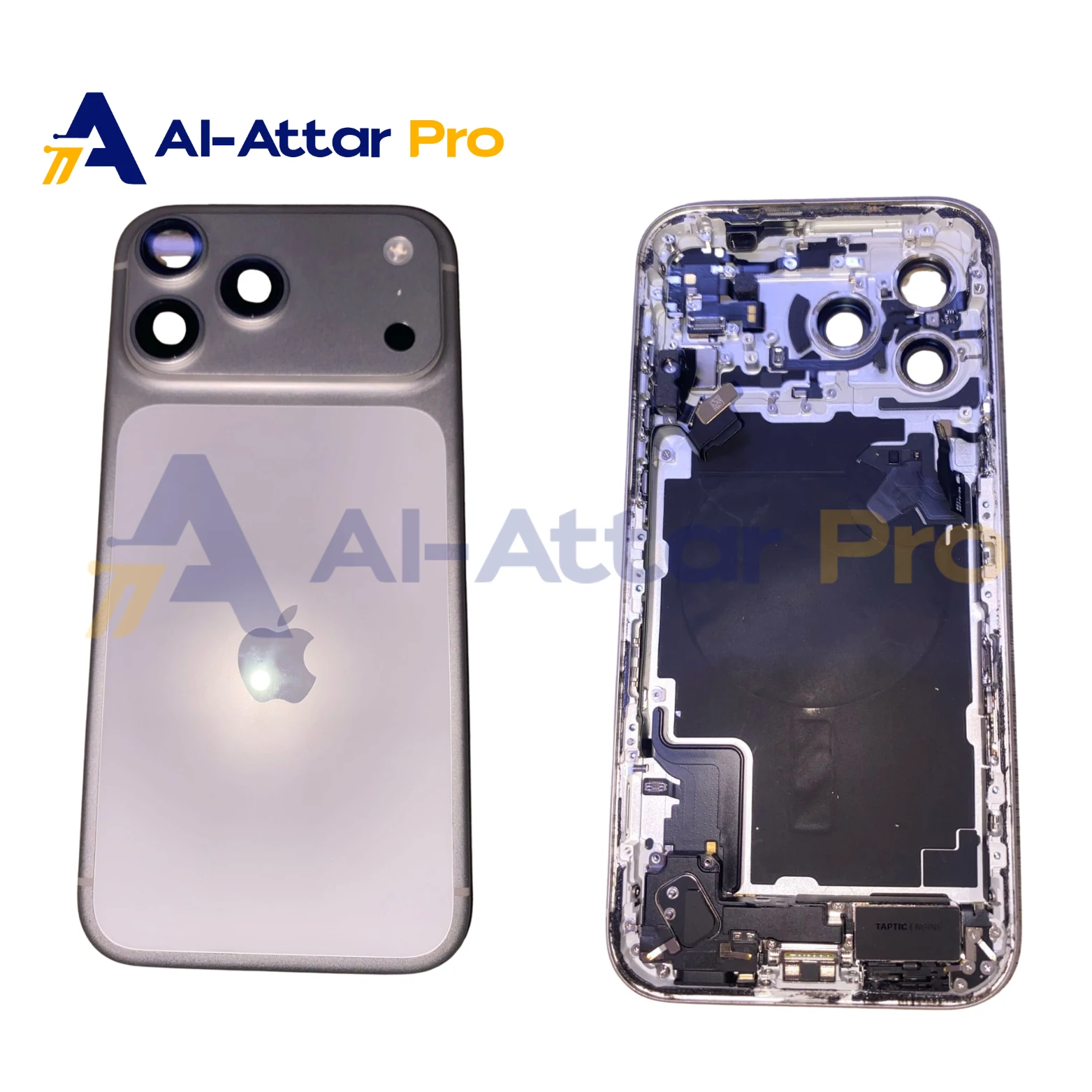 ( هاوسينج خلع ابيض كامل بالفلاتات E-SIM ) متوافقة مع - IPhone 17 pro max