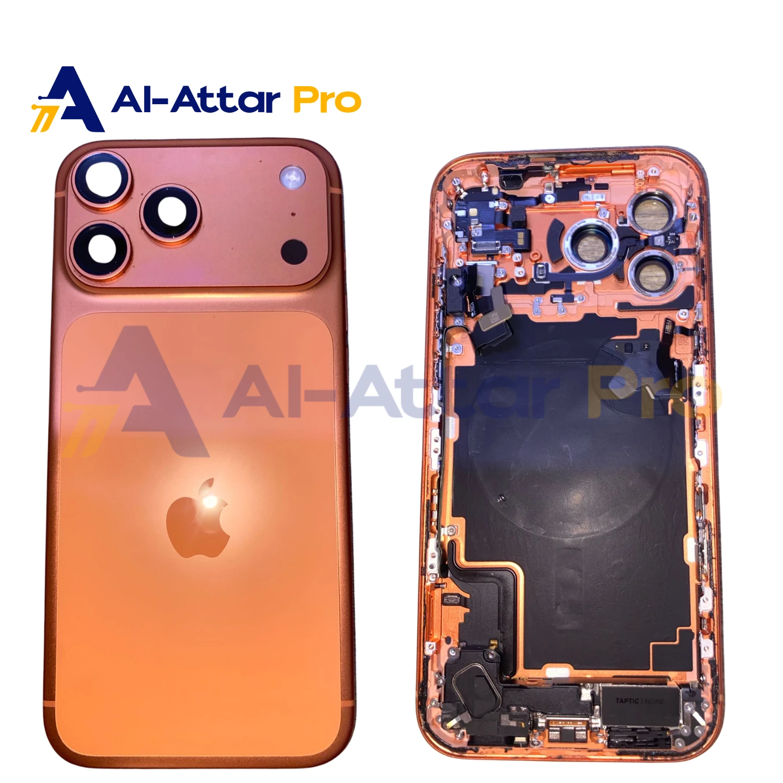 ( هاوسينج خلع اورنج  كامل بالفلاتات E-SIM  ) متوافقة مع - IPhone 17 PRO MAX