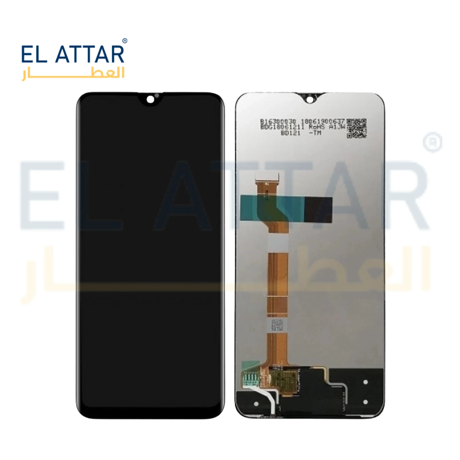 (  نص تصنيع مطابق للمواصفات الاصلية  ) متوافقة مع - Realme  3 pro ( RMX1851 )