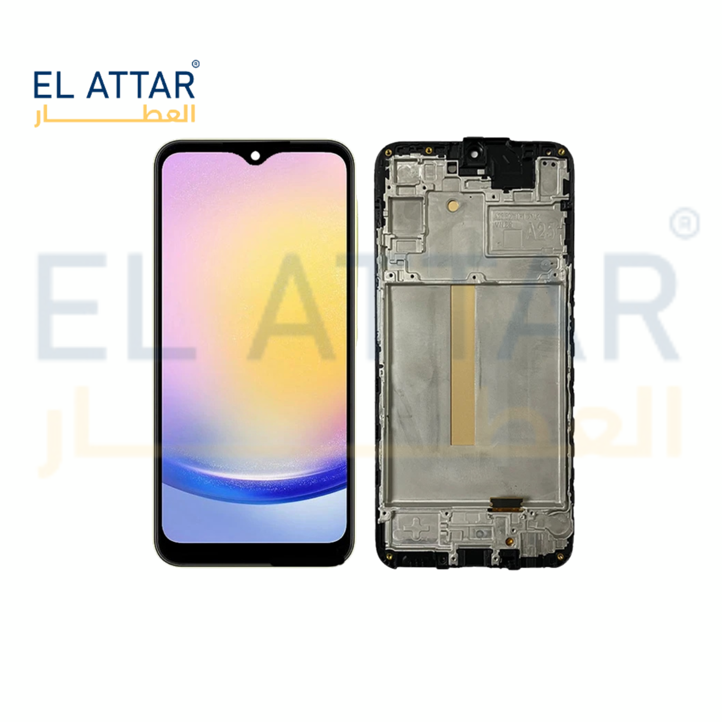(  نص تصنيع مطابق للمواصفات الاصلية بالفريم  ) متوافقة مع - Samsung A25 ( SM- A2