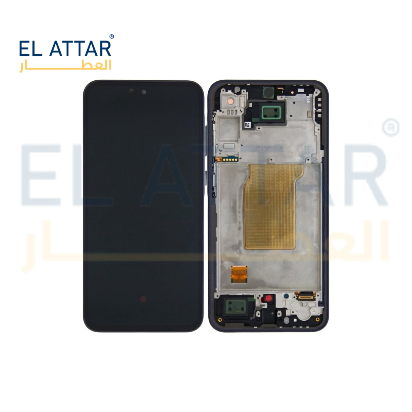 (  نص تصنيع مطابق للمواصفات الاصلية بالفريم  ) متوافقة مع - Samsung A35 ( SM- A3