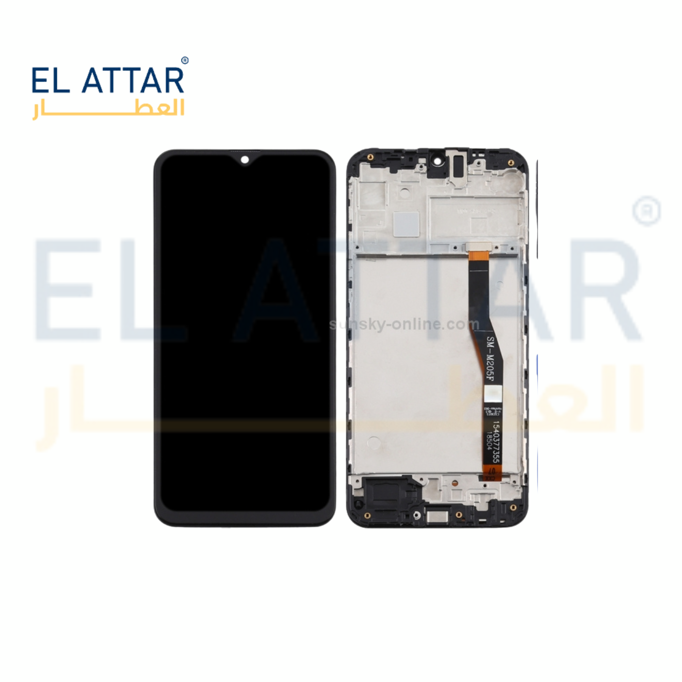 (  نص انسيل بالفريم  ) متوافقة مع - Samsung M20 ( SM- M205F )