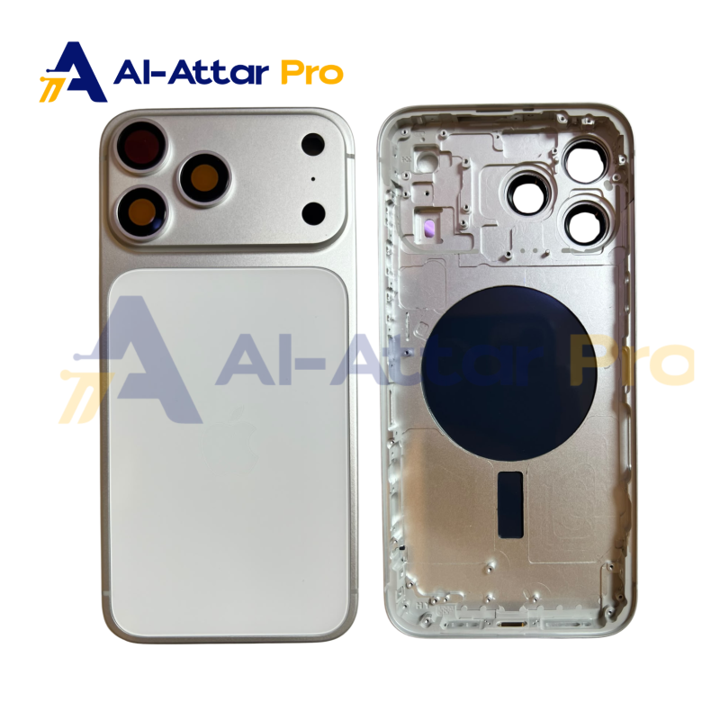 (  هاوسينج تعديل ابيض   )  - من 15 PRO MAX ل 17 PRO MAX